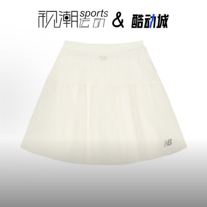 New Balance NB象牙白女子舒适简约百搭运动休闲裙裤NWF24442-IV