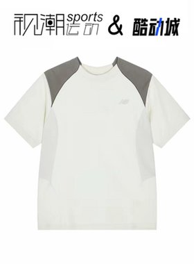 New Balance NBx LiangDong白色男女拼接宽松短袖T恤NEE17113-WT