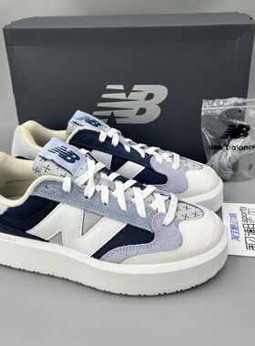 New Balance NB302白蓝女子麦昆厚底增高复古低帮休闲板鞋CT302MB