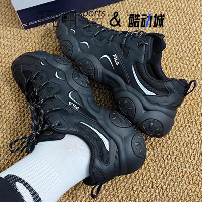 斐乐猫爪7代黑色老爹鞋运动鞋
