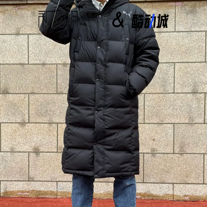 Puma彪马黑色男女连帽防风保暖运动休闲长款羽绒服外套674277-01,运动服/休闲服装,运动羽绒服,淘宝优惠券,粉丝福利购,淘宝优惠卷