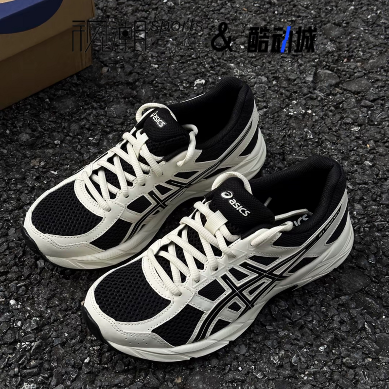 Asics亚瑟士Gel-Contend4黑白男休闲舒适体测通勤跑鞋T8D4Q-008
