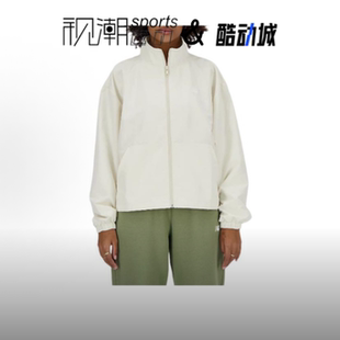 New Balance NB白色女子纯色立领拉链长袖夹克外套WJ41500-LIN