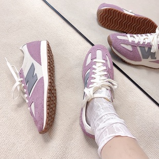 NEW BALANCE NB471米紫色男女经典复古透气百搭休闲德训鞋U471AL
