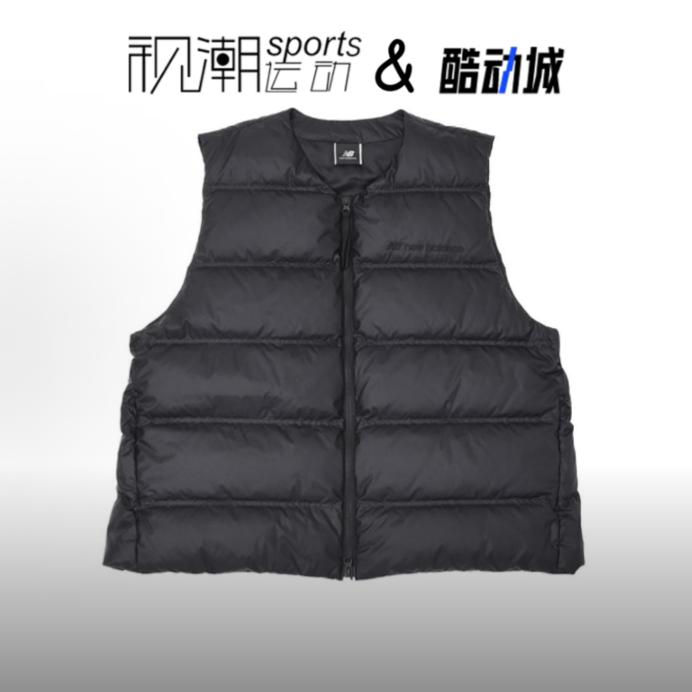 New Balance NB黑色男舒适时尚百搭休闲纯色马甲AMV45025-BK