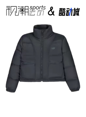 New Balance NB暗灰女子百搭保暖运动休闲短款羽绒服NPE43172-DKG