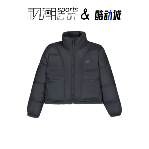 NB暗灰保暖运动休闲短款羽绒服