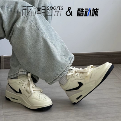 AJ312白色运动休闲复古篮球鞋