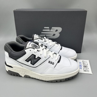 NewBalance 耐磨运动休闲篮球板鞋 BB550WTG NB550白灰情侣复古经典