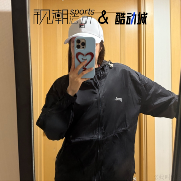 斐乐白色棒球帽防晒经典百搭休闲