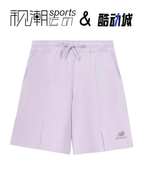 New Balance NB向心生活紫色女子简约运动休闲短裤AWS32322-LIA