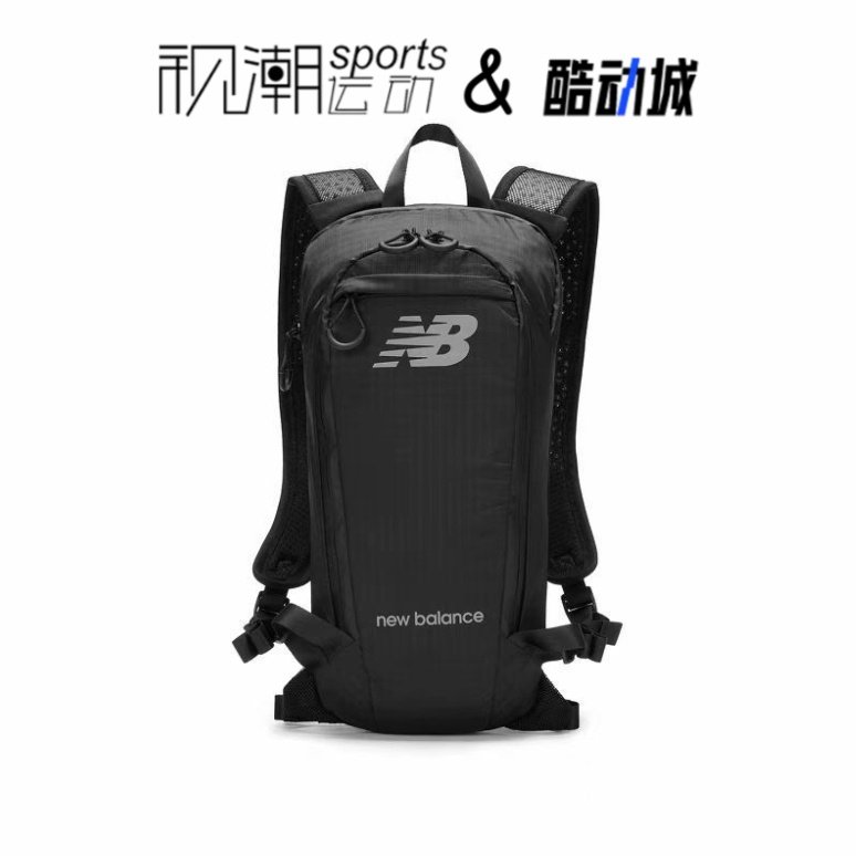 New Balance NB 黑色男女时尚百搭运动休闲旅行双肩包LAB33014-BK