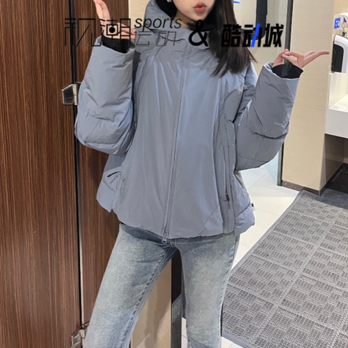 NB蓝紫色羽绒服可拆卸马甲两穿