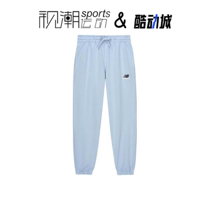 NB蓝色男女束脚长裤经典运动休闲