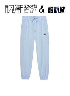 New Balance NB蓝色男女经典针织运动休闲束脚长裤UP21500-LAY