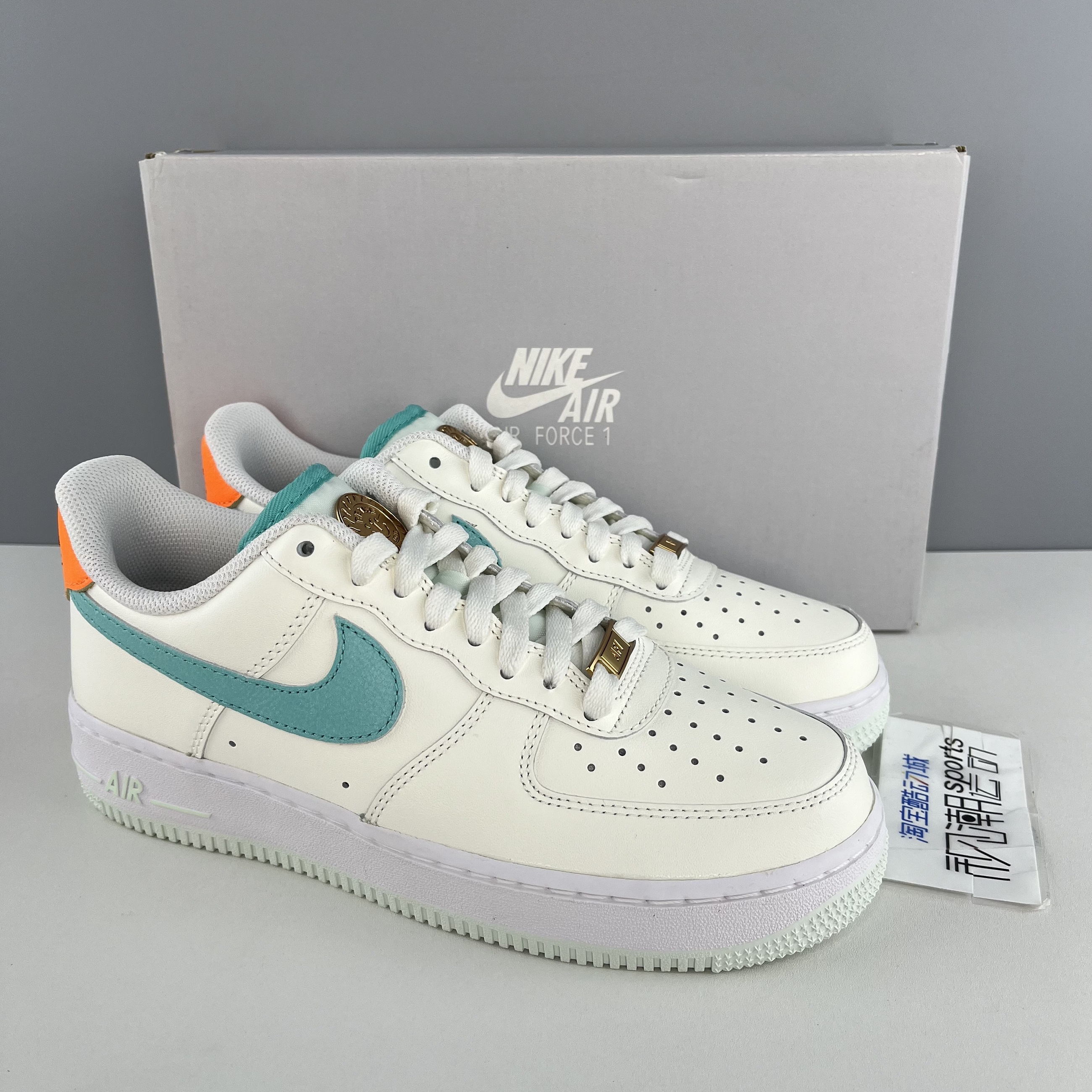 Nike耐克Air Force 1 空军一号米绿男女运动休闲板鞋HM3728-131