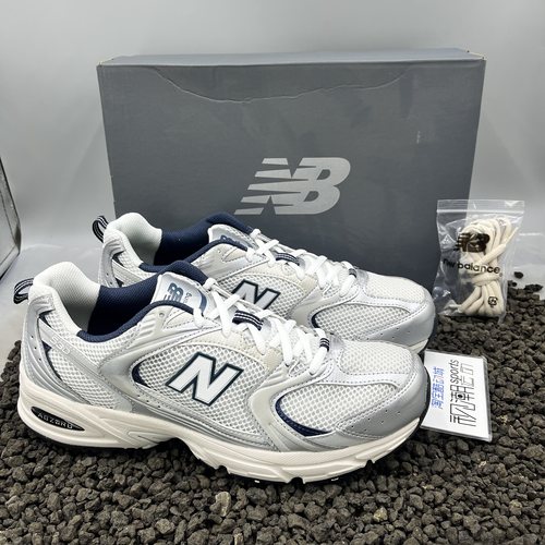 NB530米白银男女复古休闲老爹鞋