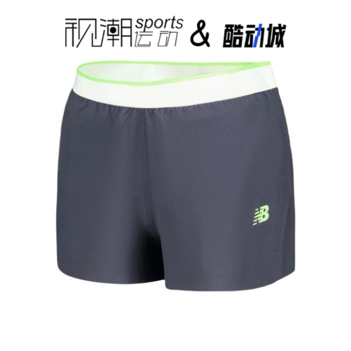NB灰色舒适透气运动休闲梭织短裤