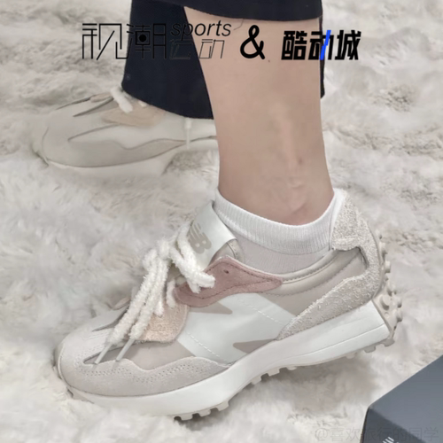 NB327米白男女复古休闲老爹鞋