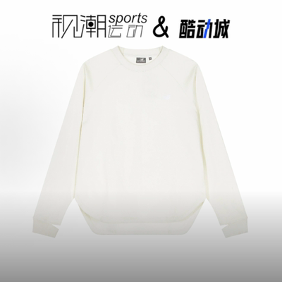 NB白色长袖T恤百搭圆领套头宽松