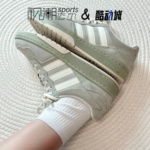 阿迪达斯Courtic浅绿运动休闲鞋