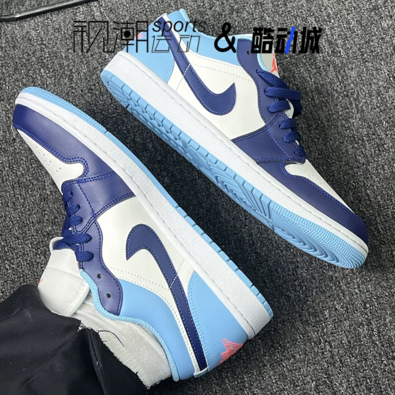 Air Jordan 1 AJ1白蓝男经典舒适运动休闲复古篮球板鞋553558-149