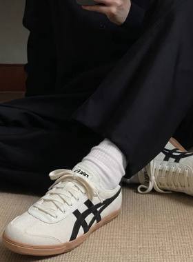 Asics亚瑟士TSG-110黑白男女复古休闲运动百搭德训鞋1203A516-100