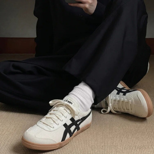 Asics亚瑟士TSG-110黑白男女复古休闲运动百搭德训鞋1203A516-100