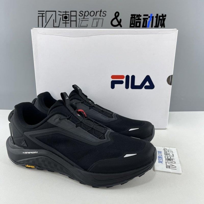 FILA斐乐BOA雪狼2+黑色男防滑耐磨户外越野运动鞋A12M431202FBB