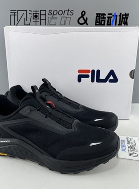 FILA斐乐BOA雪狼2+黑色男防滑耐磨户外越野运动鞋A12M431202FBB