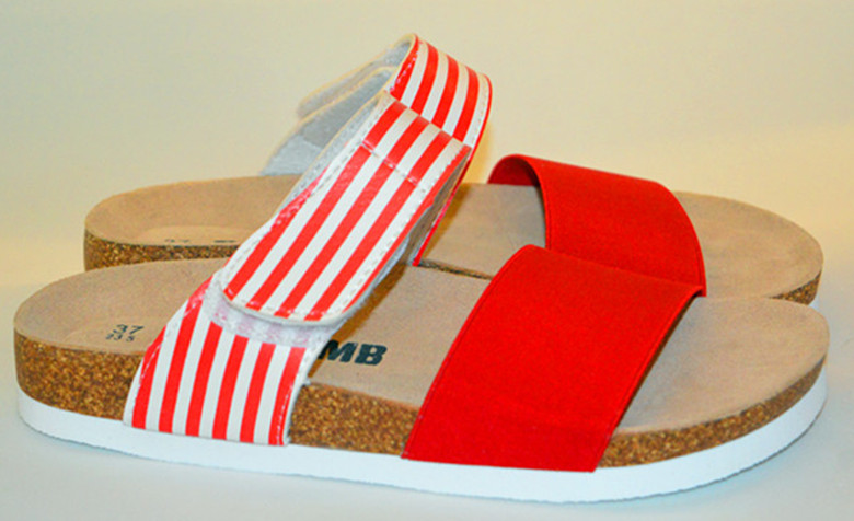 2020软木拖女夏牛皮中底潮流eva橡胶底耐磨韩版舒适平底女鞋包邮