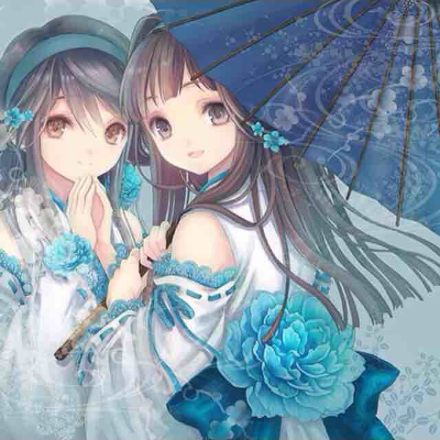 包邮印花diy粘贴钻石满绣5d动漫花仙子双子古风少女客厅卧室壁画