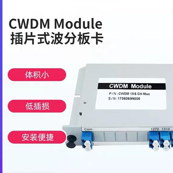 5G基站投标专用 插片式 无源波分复用器 CWDM 6/12通道 1271-1611nm波长可选 LC口