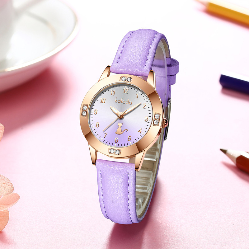 指针式儿童手表女孩女童小学生10岁12防水防摔机械韩版可爱小清新