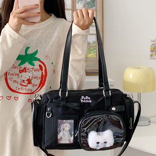 2026春夏日蝴蝶结学院风JK少女制服包二次元肩斜挎包痛娃包波罗包