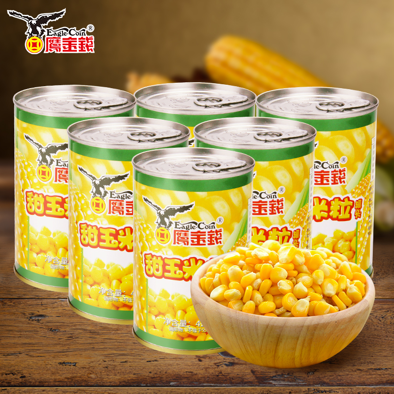 Ó¥½ðÇ®ÌðÓñÃ×ÓñÃ×Á£¹ÞͷСÓñÃ×425g*6¹Þ¼´Ê³ÓñÃ×ɳÀ°üÓÊÓñÃ×¹ÞÍ·