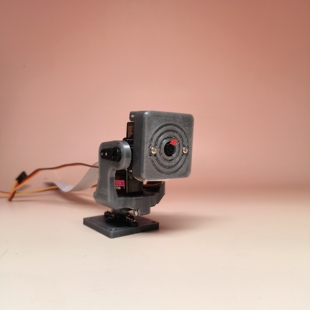 树莓派摄像头云台sg90舵机支架双轴方向旋转智能小车航模FPV架