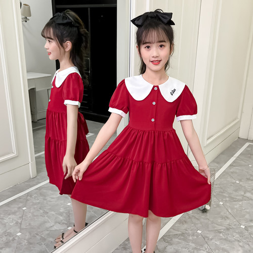 女童连衣裙夏装儿童洋气公主裙子