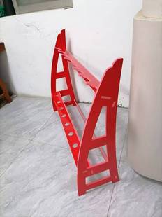 展示架加特林架新年礼花展示架PVC实木多层板材质