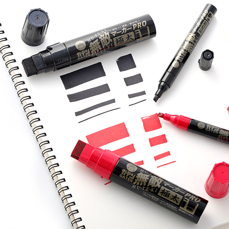 일본 수입 TERASHI CHEMICAL GATEN 무적 마커 프로 방수 내마모성 시멘트 목재 속건 산업