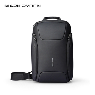 马可·莱登斜挎包男士大容量单肩包休闲胸包通勤小背包简约商务