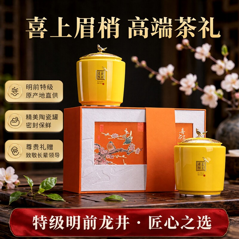 中秋好茶喜上眉梢明前特级龙井