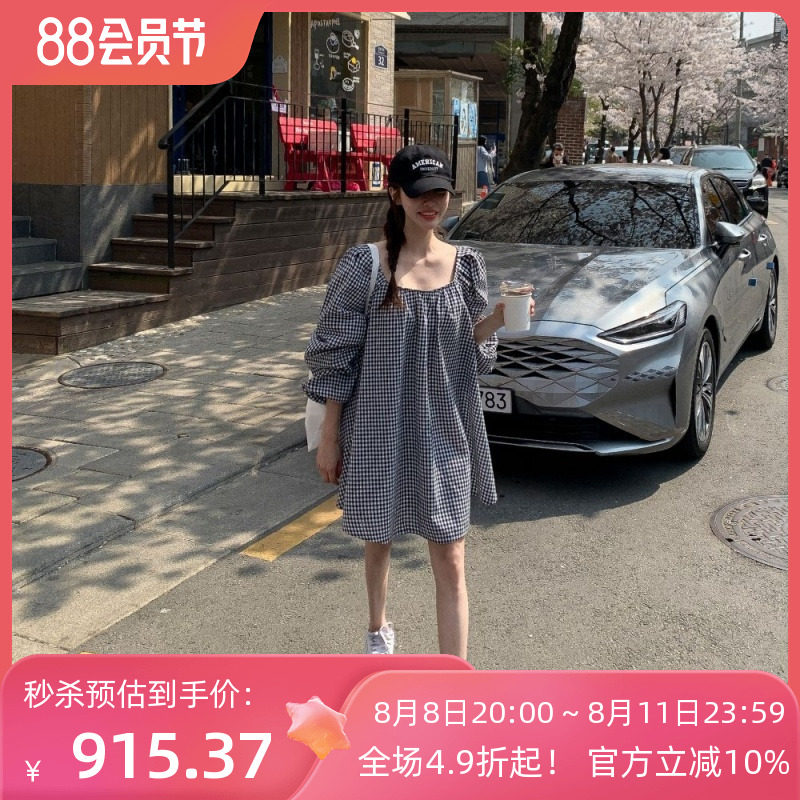 女官方法式可爱通勤THERE SHE IS时尚连衣裙Koming文艺经典高级感