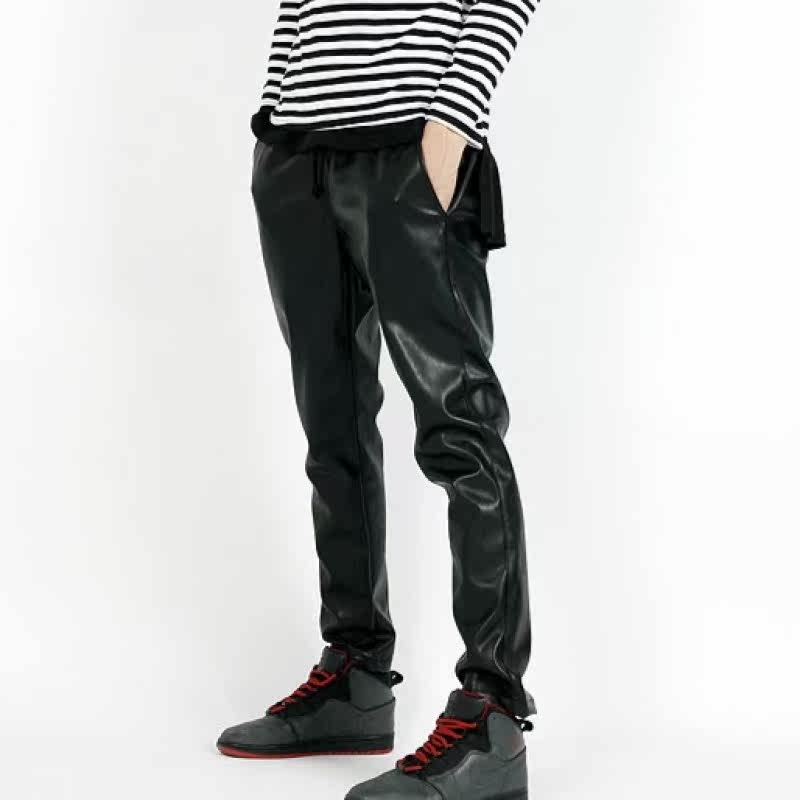 Pantalon cuir homme pour jeunesse REMEMBERCLICK - Ref 1479866 Image 5
