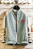 秋装挂拍日系2021皮夹克外套撞色棒球服上衣QT4029-M05，男装夹克，电商A021
