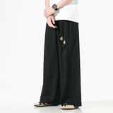 夏季垂感休闲棉麻拖地裤冰丝大码休闲裤男B343-ZK05-P70，男装休闲裤，电商A021