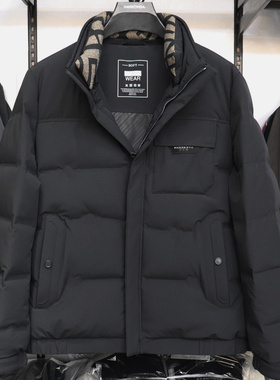 2025冬季新款BXZMN男装休闲男士简约百搭脱卸领羽绒服外套86401