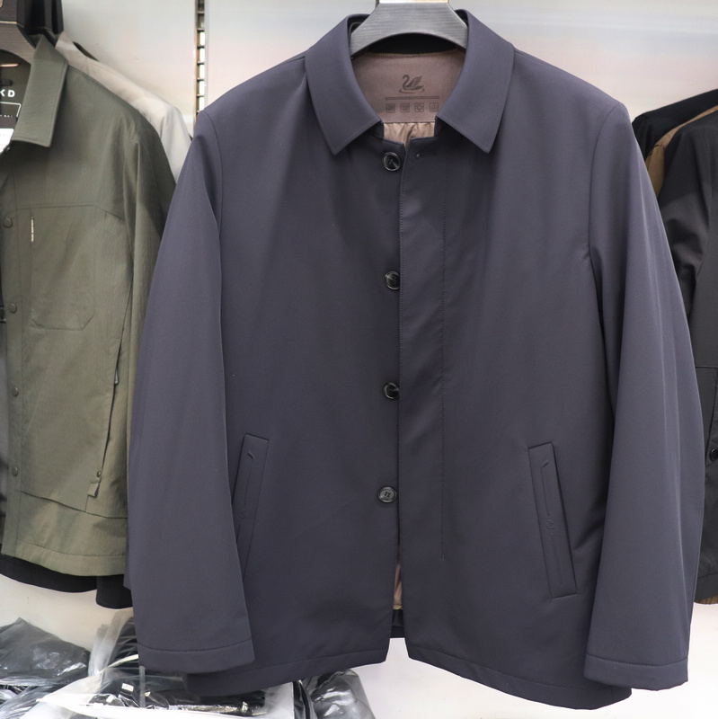 2025冬季新款CIassicKnif男装休闲男士翻领轻便款活套羽绒服6112