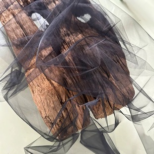 透明硬网纱婚纱礼服纱面料抓纱蓬蓬裙服装裙纱面料黑纱硬网纱布料