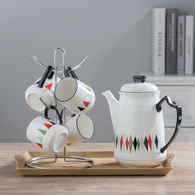 北歐茶壺杯套 客廳水杯帶托盤冷水壺 6杯4杯辦公室 結婚水具套裝在類目 餐飲具, 杯子/水杯/水壺, 水具套裝中 - 來自Buy2taobao.com提供專業的淘寶代購服務